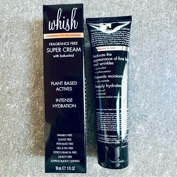 Whish Fragrance-Free Super Cream with Bakuchiol 3 Fluid Ounces - Picture 2 of 6
